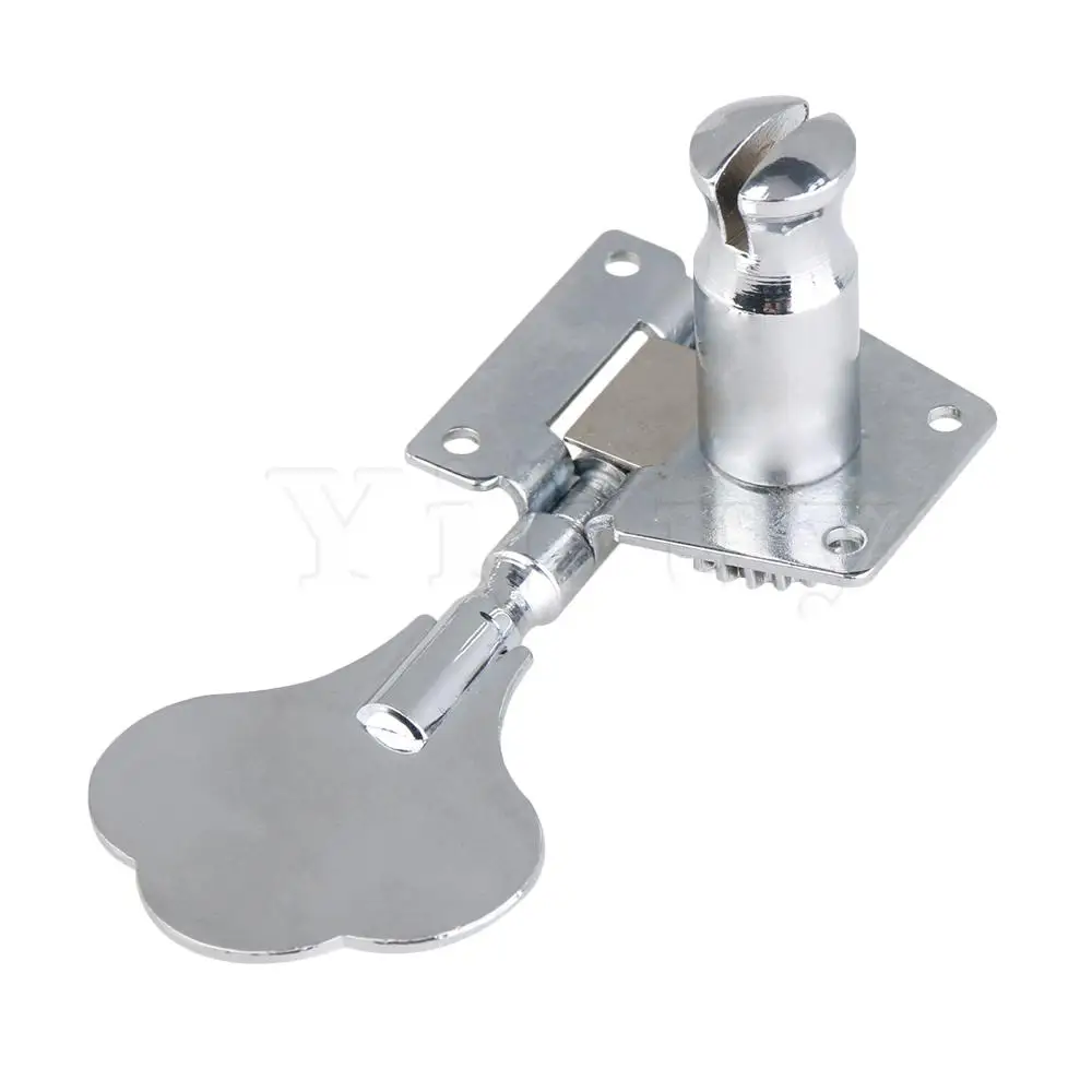 Yibuy 4R Chrome Bass Guitar Machine Heads Tuners / Elephant ear button
