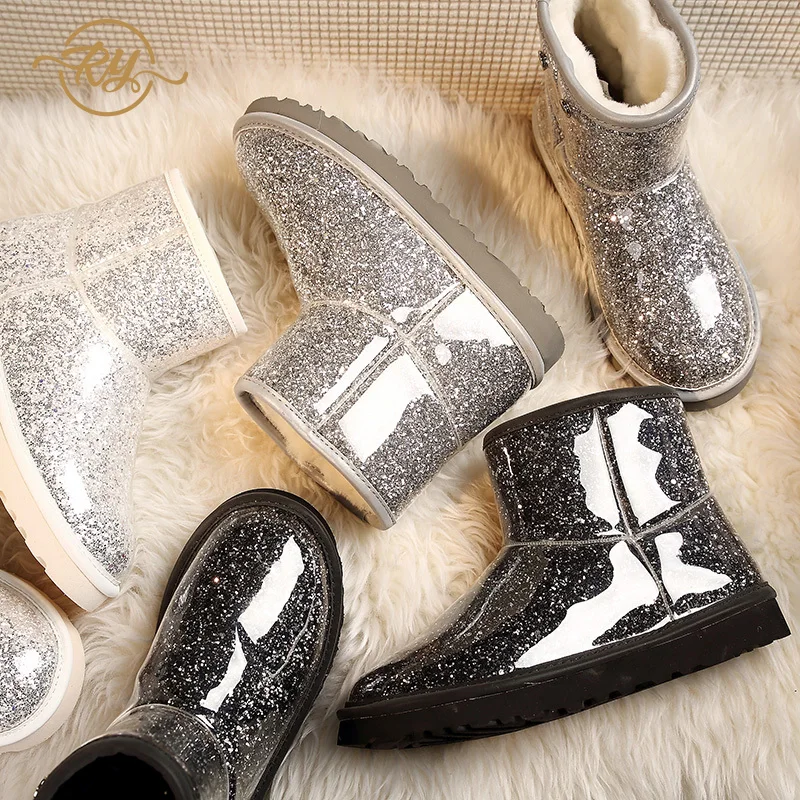 RY-RELAA женские зимние ботинки; коллекция года; Модные ботильоны для женщин из натуральной кожи; шерстяные ботинки; ботинки на меху; роскошная дизайнерская обувь