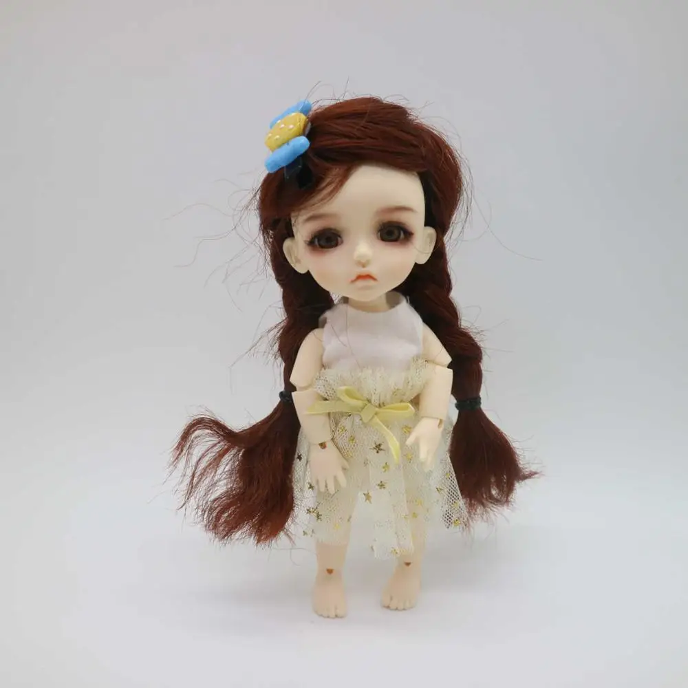 15 см BJD 1/8 кукла суставная Смола включает глаза одежда парики - Цвет: doll  1