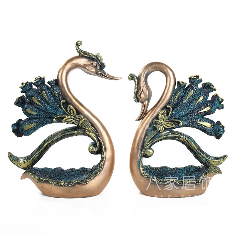 

Creative Home Lovers Swan Ornaments Decoration European Bedroom Living Room Decoration Exquisite Swan Ornaments Home Decor