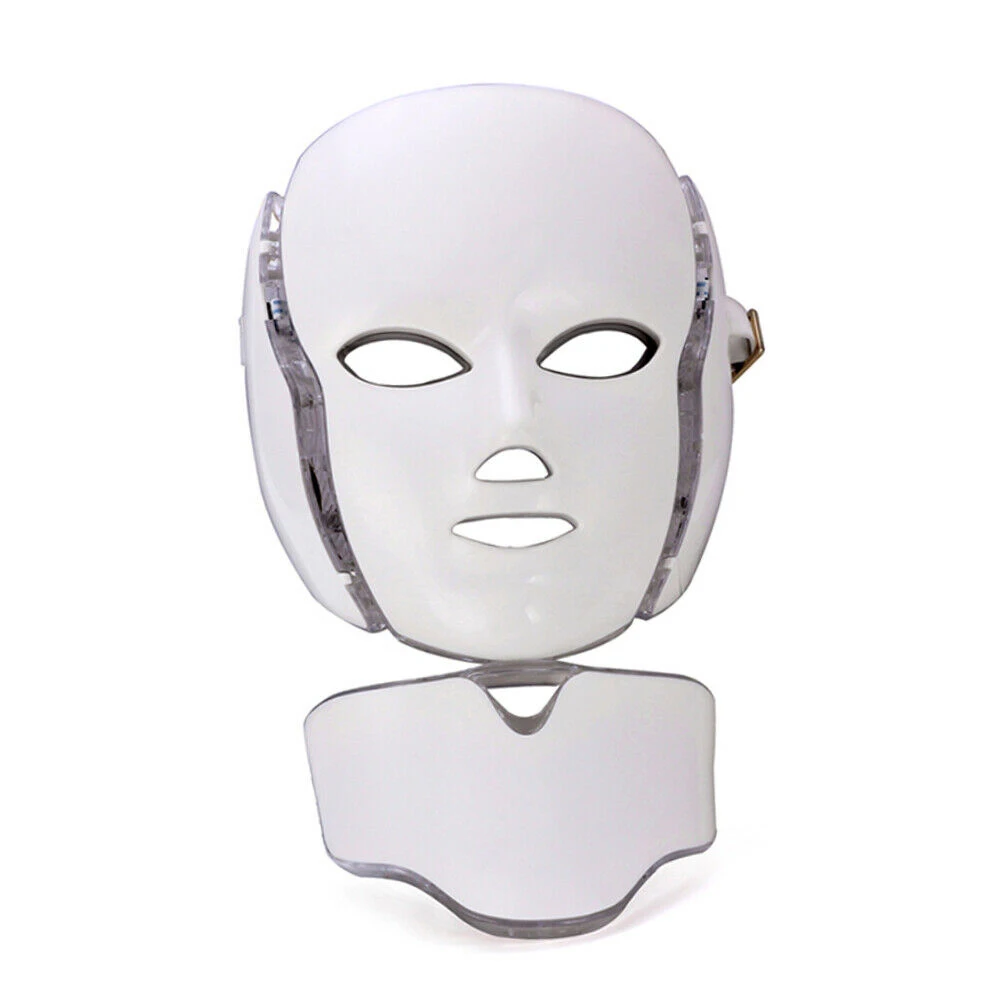 Led Mask 7 Colors LEDs Light Photon Face Neck Mask Rejuvenation Skin Therapy Skin Wrinkles