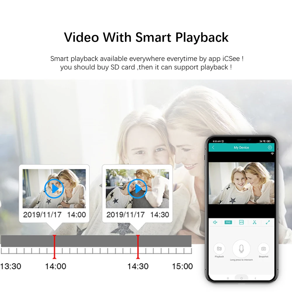 Techage Full HD 1080P WiFi IP камера 2 мегапиксельная беспроводная видеонаблюдения