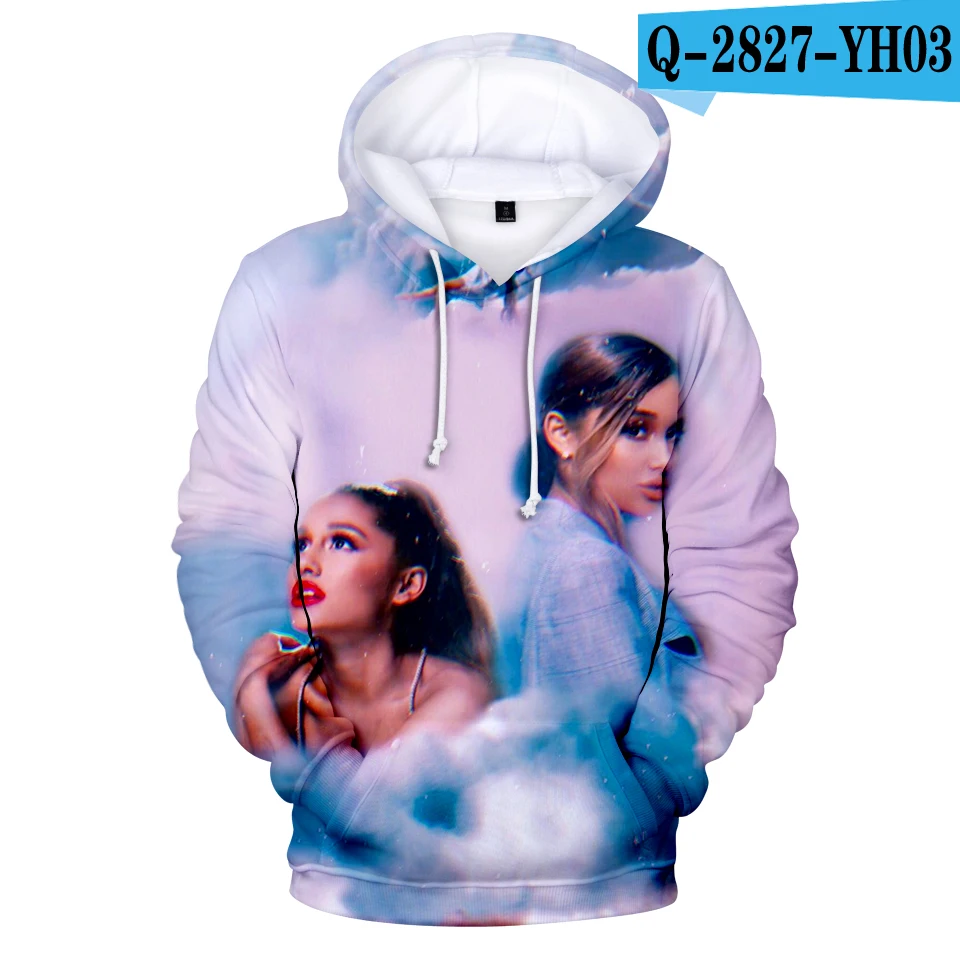 New Fashion Beautiful Ariana Grande 3D Hoodies Women/Men Ariana Grande Spring Autumn Casual 3D Harajuku Girl's Hoodies Tops - Цвет: 3D