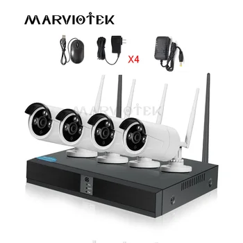 

4CH CCTV Camera System 1080P Wireless Home Security Camera System Outdoor IP Camera Wifi DVR Kit Video Surveillance Weatherproof