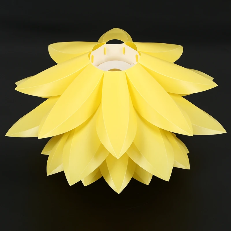 DIY Lotus абажур IQ PP потолочный светильник абажур-подвесной светильник, абажур для рождественской гостиной Декор Светильник ing, диаметр: 53 см(желтый