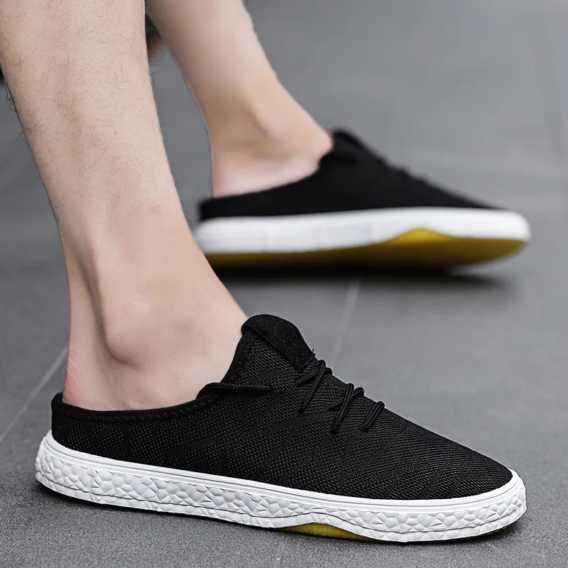 

2019 Summer Hot Selling Korean-style Slipper Canvas Shoes MEN'S Shoes Slip-on Versatile Casual Shoes Fashion Shoe