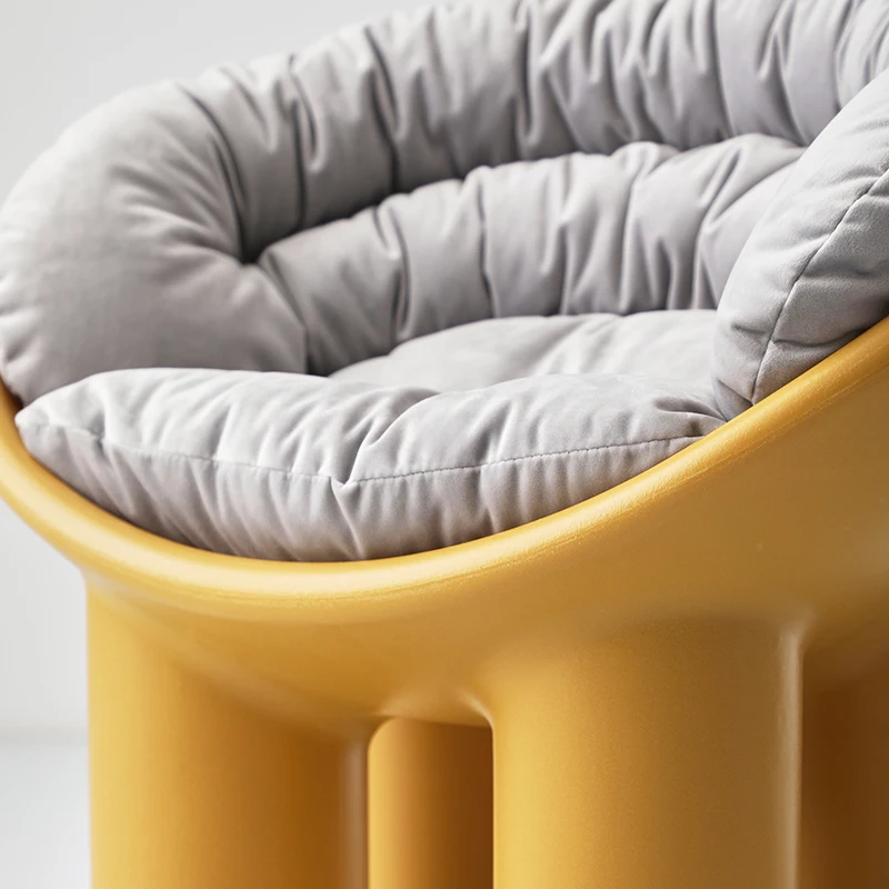 Furniture Creative Elephant Leg Stool Dining Chairs Lovely Sofa Cushion Art Ergonomics Stool Shop Decoration