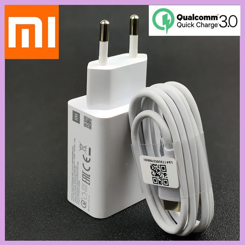 Original Xiaomi Redmi Note 8 Charger Qc 3.0 Fast Charge Adapter Usb Type C  Cable For Mi 9 Se 8 Lite 6 6x Mix Max 2 3 4 - Wireless Chargers - AliExpress