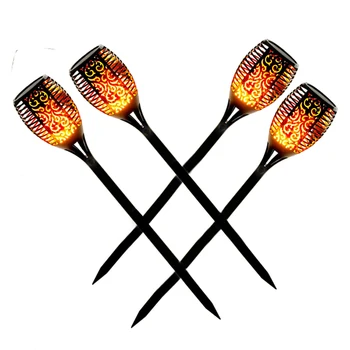 

Thrisdar 96LEDS Solar Torch Light Outdoor Flickering Dancing Flame Torches Light Landscape Pathway Patio Lawn Solar Flame Light