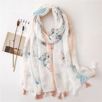 

2020 Luxury Brand Spring Summer Autumn New Style Printed Cotton Linen Sun-resistant Shawl Dual Purpose Women's winter