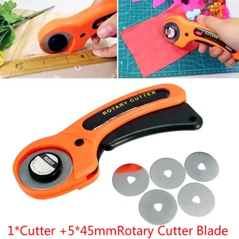 

LeatherCraft 28/45mm Rotary Cutter Leather Cutting Tool Fabric Cutter Circular Blade DIY Patchwork Sewing Quilting Fit Olfa Cut