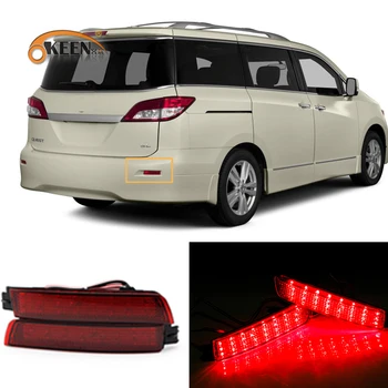 

2Pcs For Nissan Quest 2011 2012 2013 2014 Led Rear Bumper Reflector Light Rear Fog Lamp Tail Light Waterproof