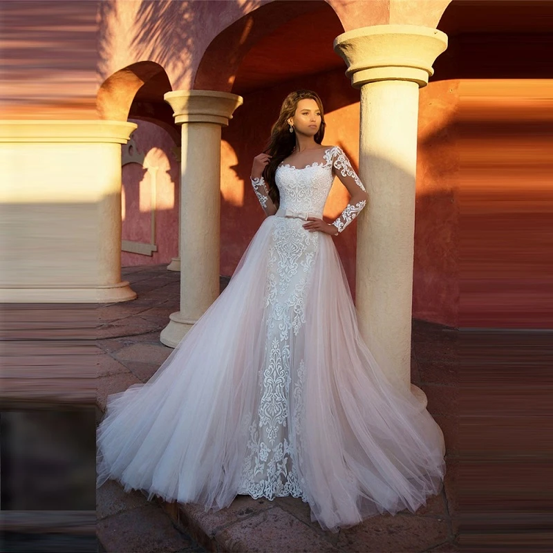 detachable tulle sleeves