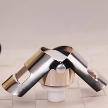 Герметик для шампанского, пробка из нержавеющей стали для сверкающих винных бутылок, набор герметизаторов с более длинной заглушкой, подарочные аксессуары для