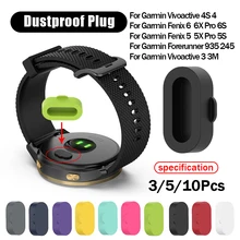 Silicone Dustproof Plug Cover Charger Case For Garmin Fenix 6 6S 6X Pro 5 5X 5S Plus forerunner 945/935/245/245M/45/45S Instinct