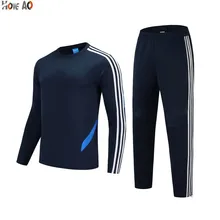 HOWE AO, весенний и осенний мужской спортивный костюм в Корейском стиле для отдыха, мужской топ с длинными рукавами и вырезом лодочкой, комплект из двух предметов, мужская одежда