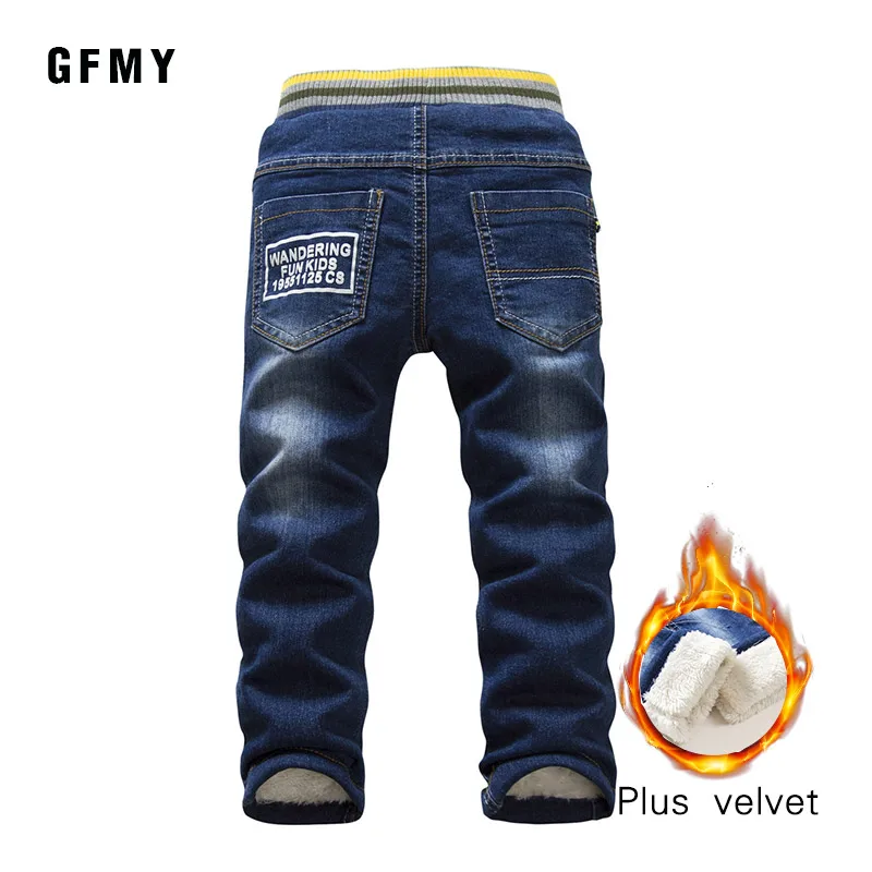 Boys Jeans 3year-10year Keep warm Straight type Children's Pants kids pants boys jeans