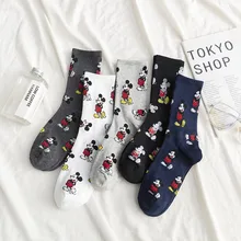 Осень и Новинка зимы Стиль женские носки INS повязка с изображением Mickey, поглощающие запах спортивные носки для детей, Южная Корея Хай-стрит Hong волна Soc