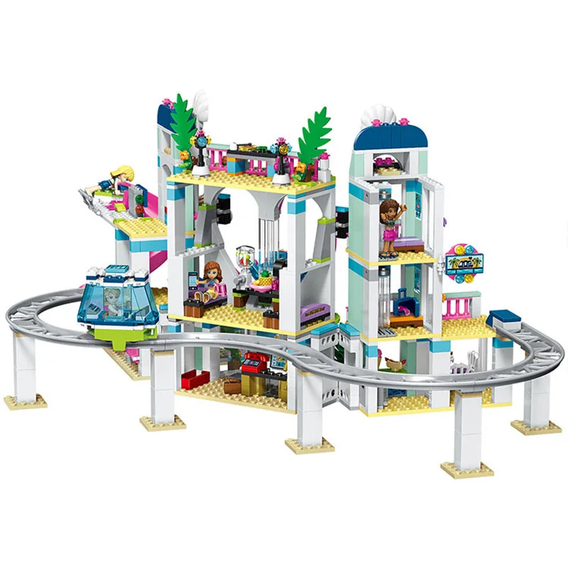 

In Stock Legoinglys NEW 932pcs Heartlake City Park Love Hospital Girl Friends Building Block 37086 Friends 41318 Brick Toy