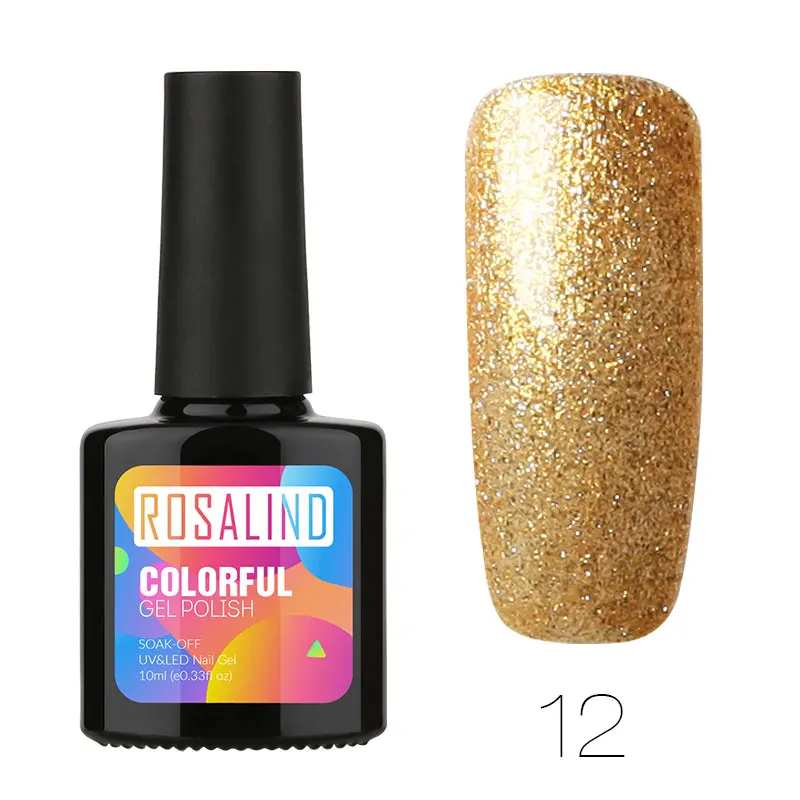 RB12 ROSALIND гель-кракле лак для ногтей Быстросохнущий Гель-лак для маникюра для УФ полупостоянного покрытия - Цвет: RB12
