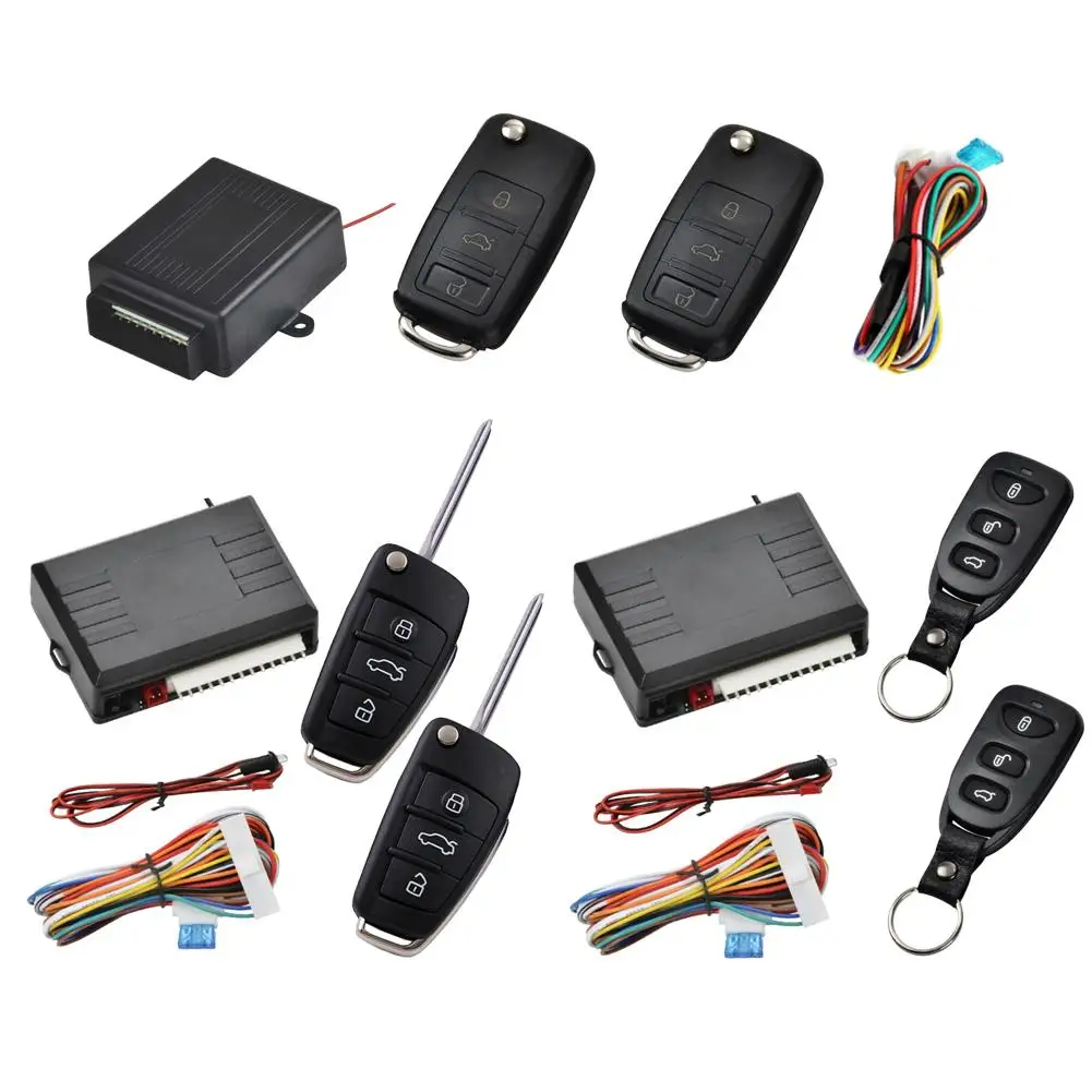 

12-24V Universal Alarm System Car Automatic Central Kit Door Lock Vehicle Remote Control System Start Button Central Closure
