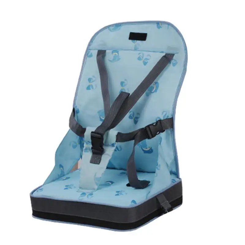 IMBABY, сумка для детского обеденного стула, детское портативное сиденье, ткань для младенцев, для путешествий, складной ремень безопасности, для кормления, стульчик для кормления, детская подушка для стула - Цвет: Синий