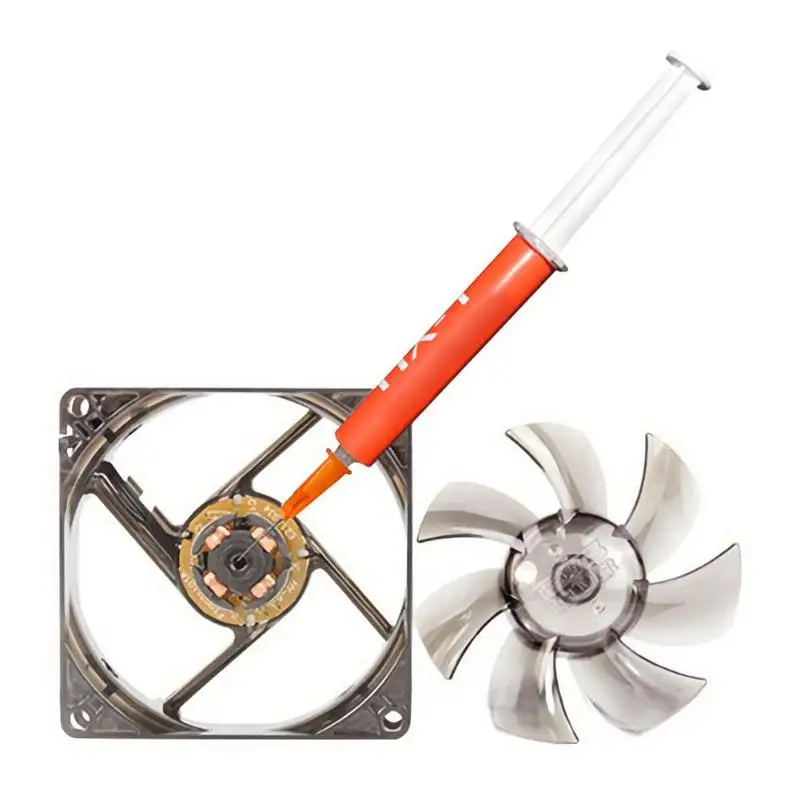 

2ml Computer Fan Lubricating Grease HX-1 Synthetic High Speed Lubricant Oil With Neelde For Noise Reduction For Computer PC