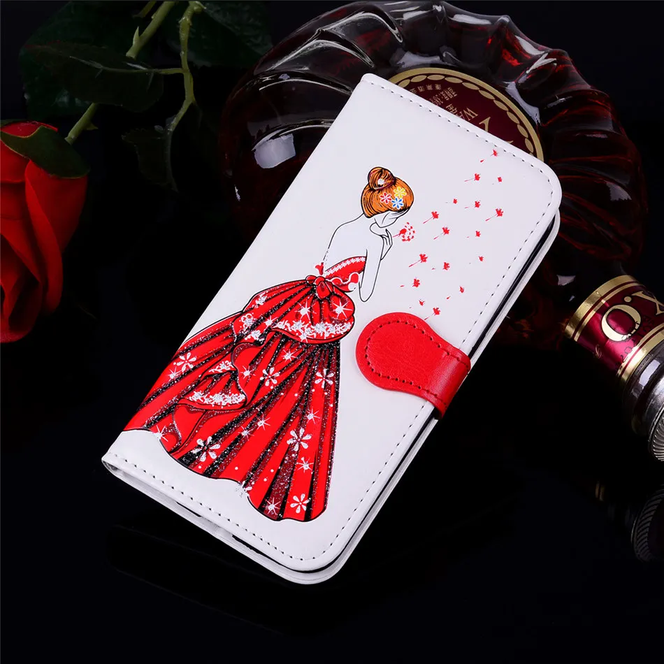 Милый чехол для Samsung Galaxy S9 S8 A8 Plus A5 J3 J5 J7 2017 S7 S6 Edge S5 кошелек с кармашком карт кожаный