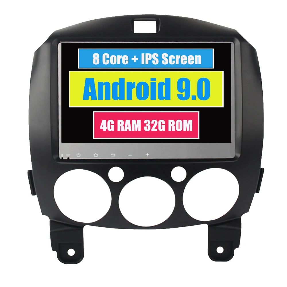 Best Octa Core Android 9.0 Car Multimedia Player For Mazda 2 2007 2012 Touch Screen Autoradio Bluetooth Radio Stereo Navigation