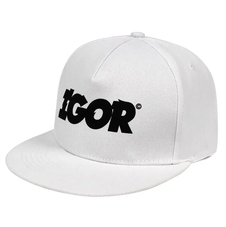 Белый Кепка для гольфа IGOR Snapback Tyler Gregory Okonma hat Tyler The Creator Igor хлопковая бейсболка с принтом в стиле хип-хоп, популярные шапки для папы - Цвет: Белый