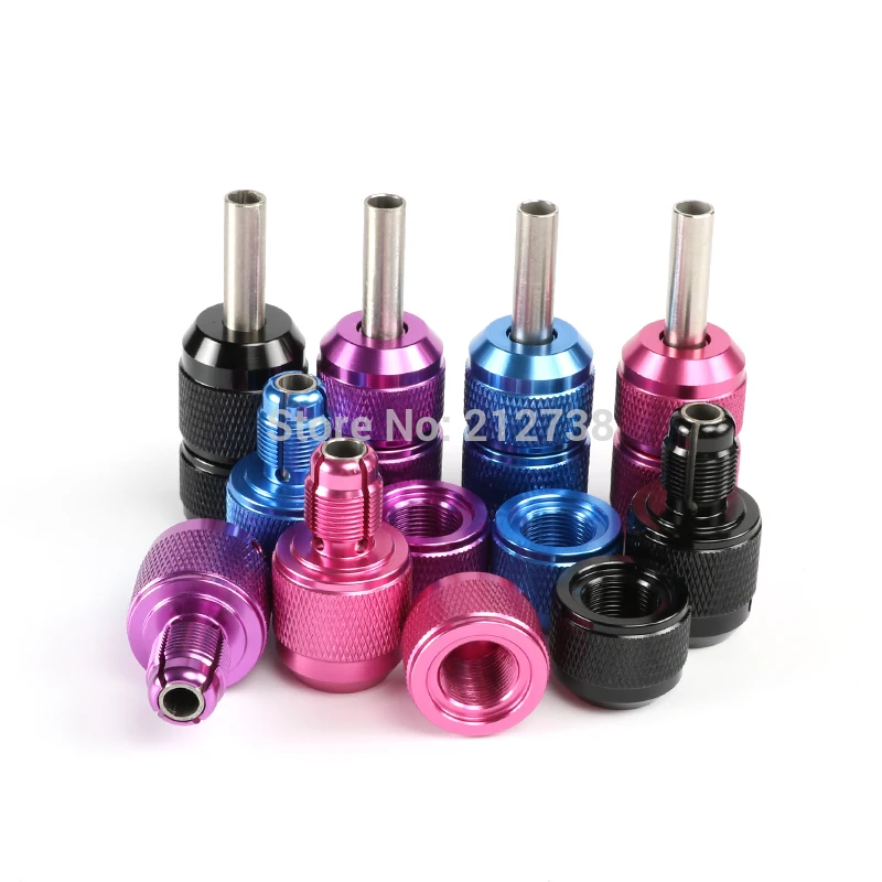 

1pc 25mm Pink Color Tattoo Body Art Knurled Twist Aluminum Self-Lock Tattoo Grip Professional Alloy Tattoo Grips Needle Tube