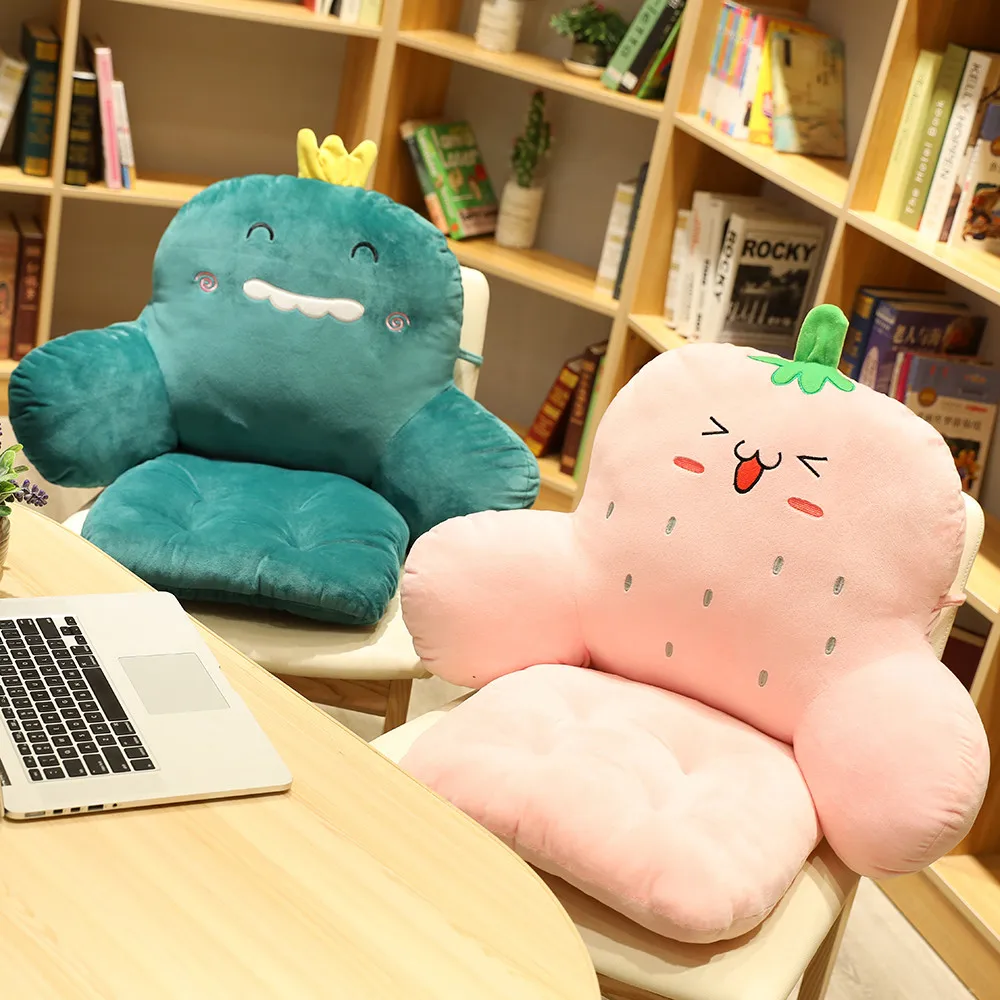 US $8.8 Comfortable Student Plush Dinosaur Cushion Multifunction Cushion Carrot Non slip cushion office cushion computer chair cushionCushion -