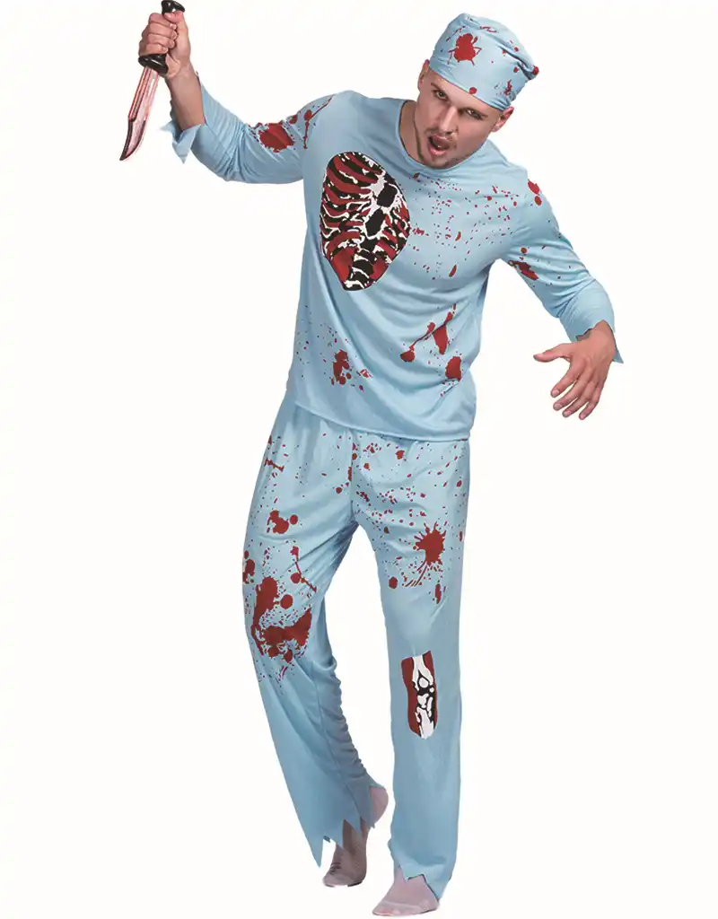 ゾンビ医師ハロウィン流血衣装スクラブセット外科医男性 Aliexpress
