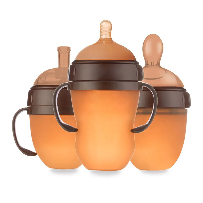 3 Use Baby Silicone Bottle Milk Quality Safe Health Pacifier Infant Nipple Anti Colic Air Vent