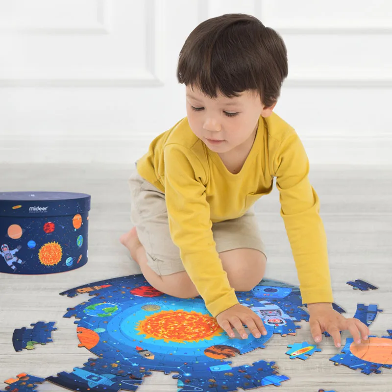  150pcs Kid‘s Solar System Puzzles Teaching Aids Montessori Materials Educational Toys For Children  - 4000040740118