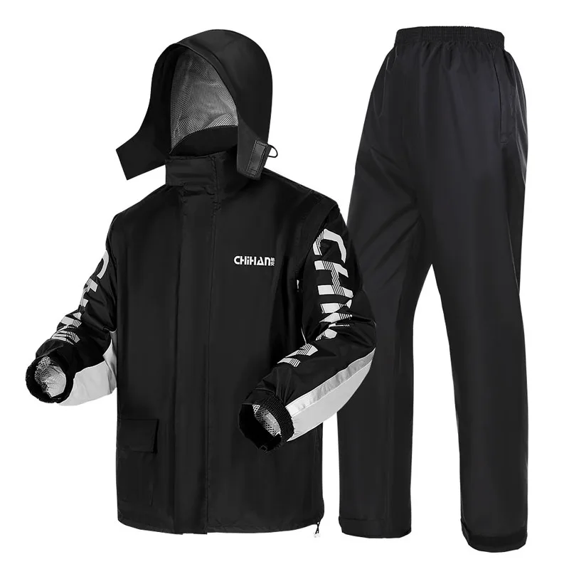 Hot Selling Lightweight Waterproof Motorcycle Rain Suit for Adults Rainproof PU Poly Coated Durable Breathable | Дом и сад