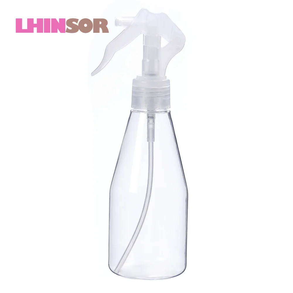 

5pcs/lot 200ml Plastic Spray Bottle Transparent Makeup Moisture Atomizer Pot Fine Mist Sprayer Bottles Hair Hairdressing Tools
