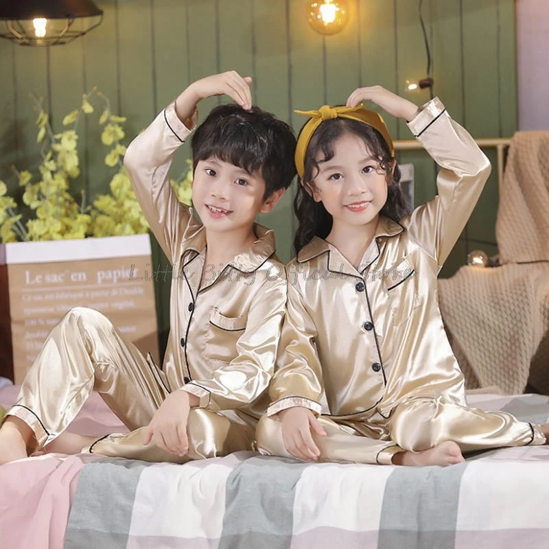 Kids Satin Pajamas 3T - 14Y 5