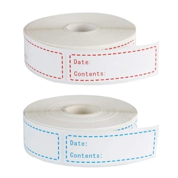 

1000 Removable Freezer Labels 3 Colours 1 x 3 Inch Food Storage Paper Stickers Refrigerator Date Tags No Residue Labels