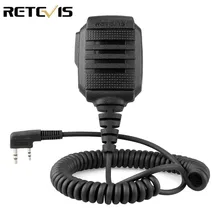 Retevis RS-114 IP54 Водонепроницаемый Динамик Микрофон для Kenwood Retevis H777 RT22 RT24 RT81 Baofeng UV-5R UV-82 888S рация