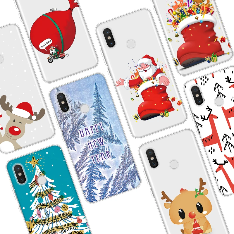 

Christmas Cartoon Case For Xiaomi Mi 9 8 A3 CC9 CC9e Lite A1 A2 Pocophone F1 Mix 3 2S 5S Plus SE Explore Soft Case For Mi 9T Pro