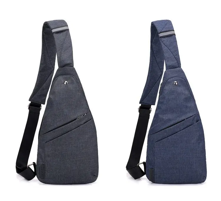 New Anti-Theft Men's Messenger Bags Multi-pocket Sling Shoulder Bags Casual Chest Pack Travel Crossbody Bags Male F-508