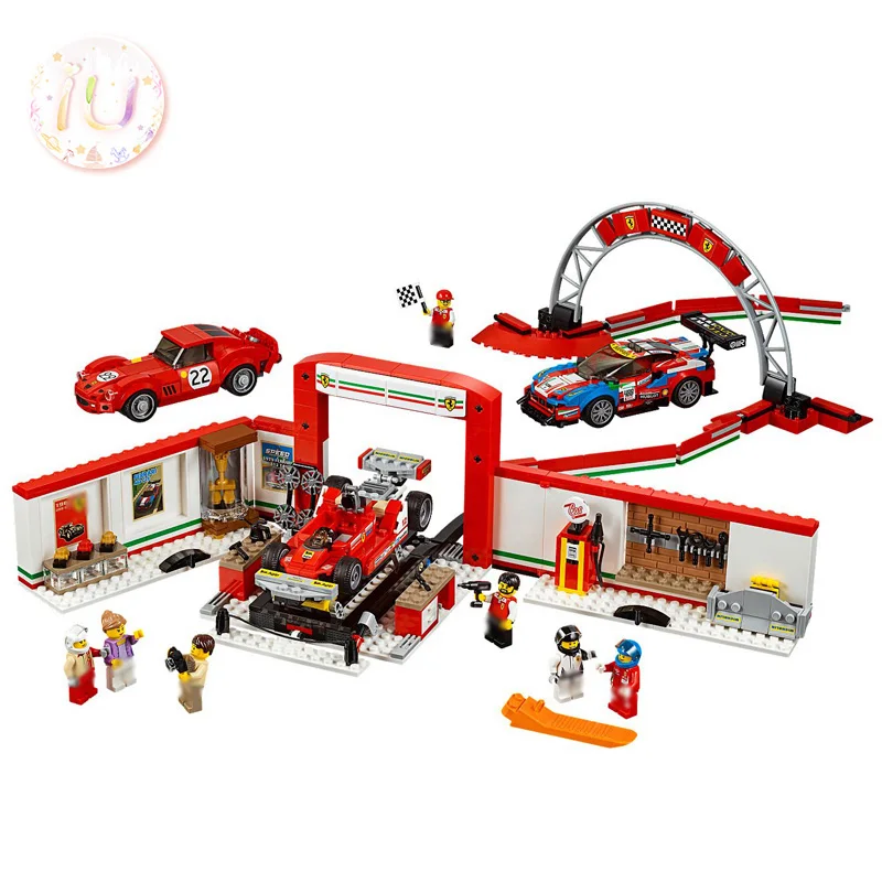 

BELA 10947 Technic Super Sports Racing Car Ultimate Garage Building Blocks Compatible 75889 Birthday Gifts Toys For Children