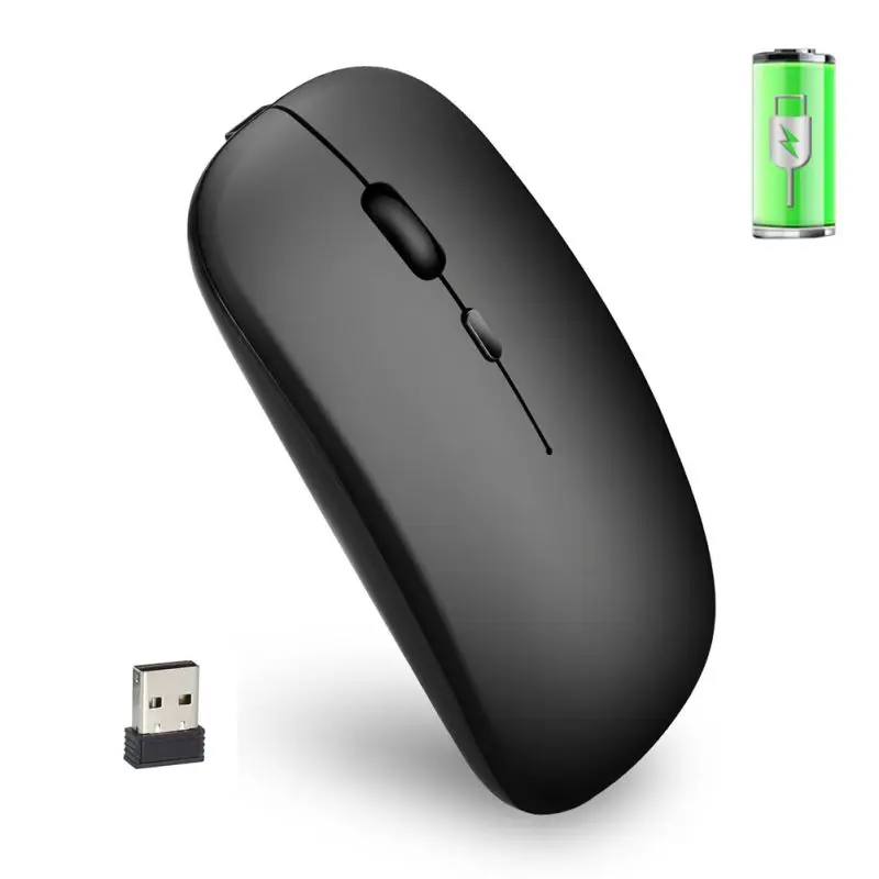 M80 беспроводная мышь 2,4G тонкая USB перезаряжаемая Тихая мышь для настольного компьютера ноутбука аксессуары