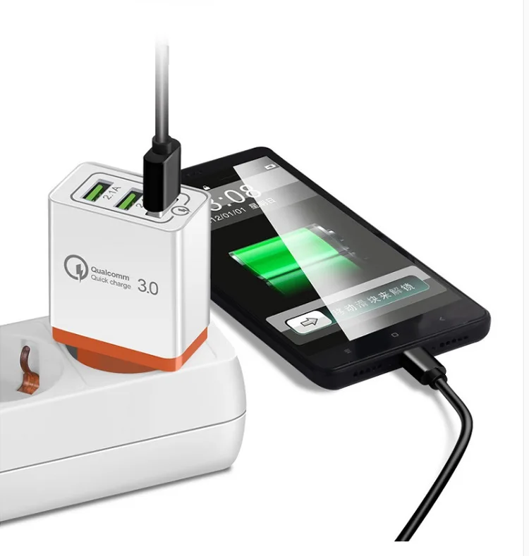 12V QC3.0 Быстрая зарядка 3USB порта быстрой зарядки мобильный телефон зарядное