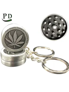 

Keychain Leaf Herb Grinder Tobacco Weed Spice Tobacco Cigar Grinder Portable Leaf Crusher Machine Smoke Accessories