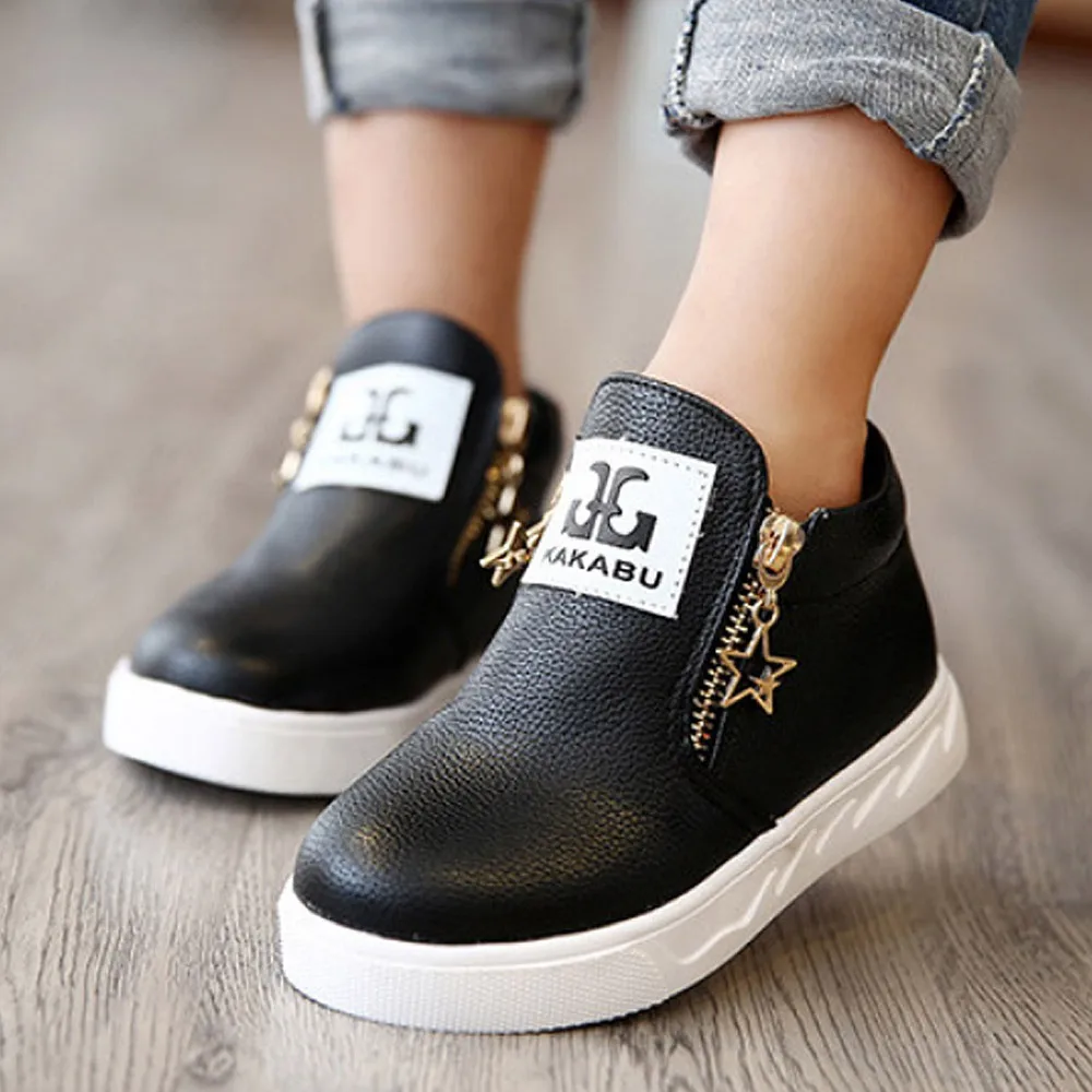 

Kids Shoes Toddler Girl Shoes Leather Boys Shoes Pu Leather Anti-slippery Fashion Design Shoes for Child