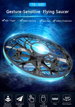 

Mini UFO Drone Anti-collision Flying Helicopter Magic Hand UFO Ball Aircraft 360 Degree Rotating Sensing Induction Drone Toys