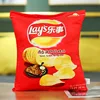40cm/45cm Simulation Potato Chips Plush Pillow Toy Soft Cartoon Junk Food Spicy Bar Stuffed Doll Snack Pillow Cushion Home Decor 3