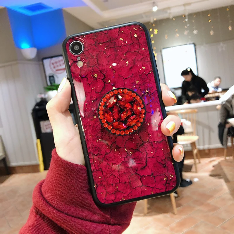Чехол для телефона Huawei Honor 10i 9i 9 10 20 из эпоксидной золотой фольги с драгоценным